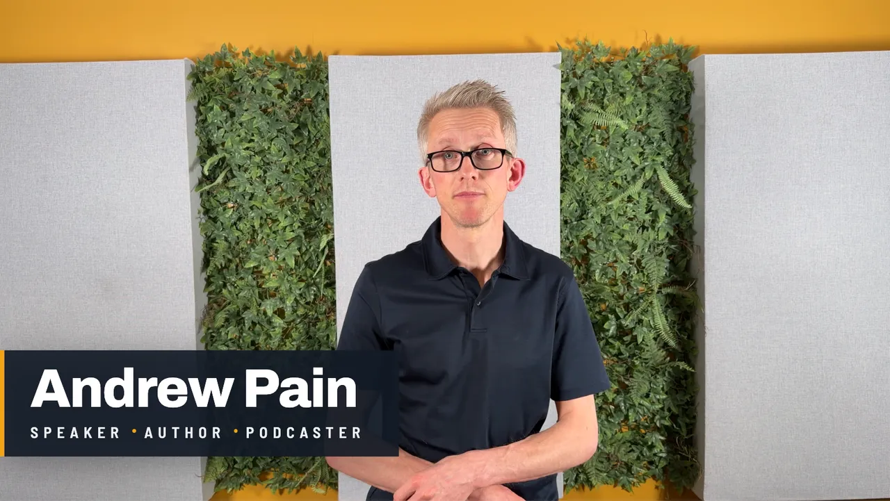 Andrew Pain – speaker, author, podcaster – showreel